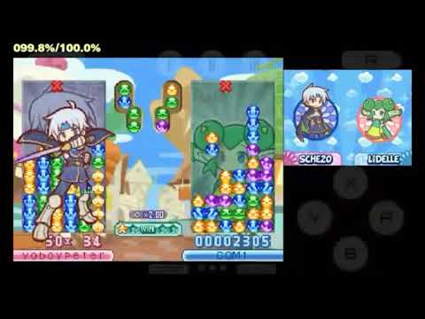 My first non-fever 9-chain in Puyo Puyo