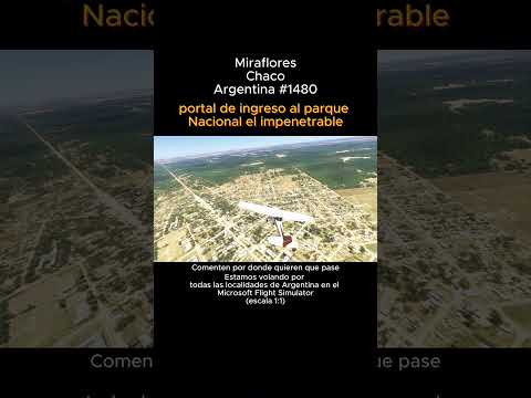 Miraflores, Chaco desde el Microsoft Flight Simulator #miraflores #chaco #msfs #argentina