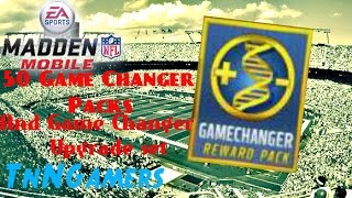 50 Game Changer Pack + Game Changer Upgrade set - Madden Mobile