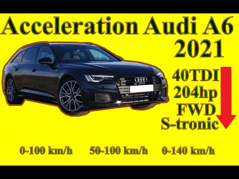 Audi A6 Avant 40TDI 204HP 0-100 km/h Acceleration * 0-140 km/h **IDT Review**