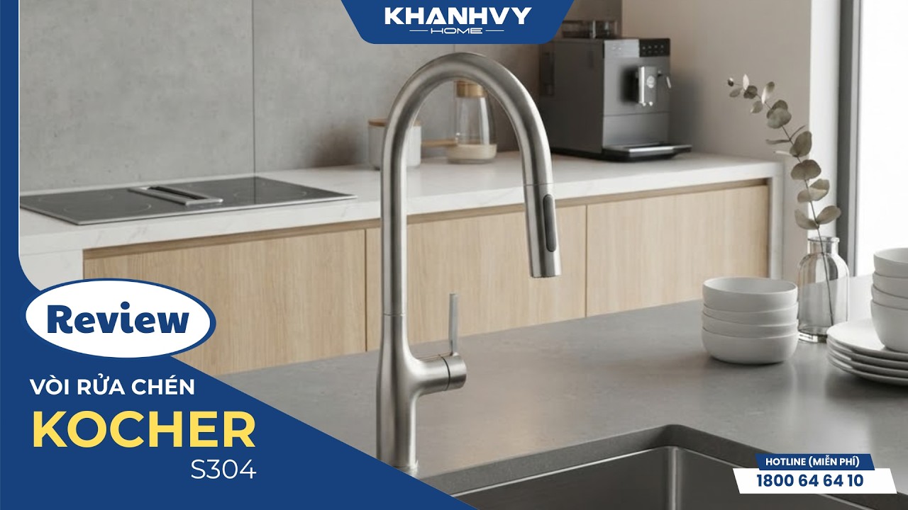 Vòi rửa chén Kocher S304