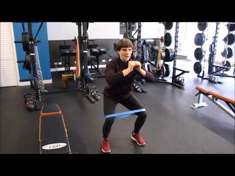 Resistance Band Bodyweight Squat | At Home &amp; Travel Workouts
