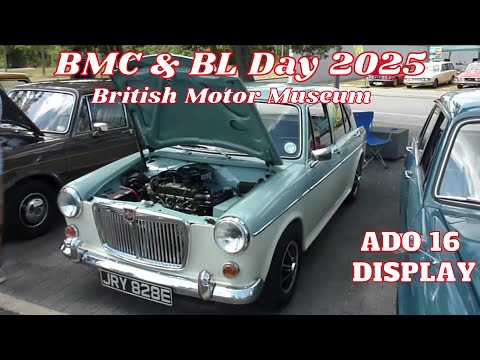 BMC Car Rally - ADO16  Austin/Morris 1100/1300 models on display.