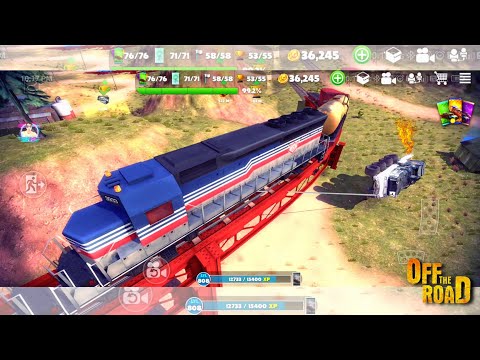 Winching Icebreaker To Train Mega Destruction! | Off The Road OTR Offroad Car Driving Game Gameplay