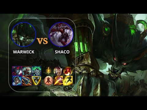 WARWICK JUNGLE VS SHACO JUNGLE __ It was hard, I don't know what else I could do