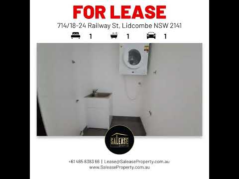 714/18-24 Railway Street, Lidcombe, NSW 2141, 1房, 1浴, Apartment
