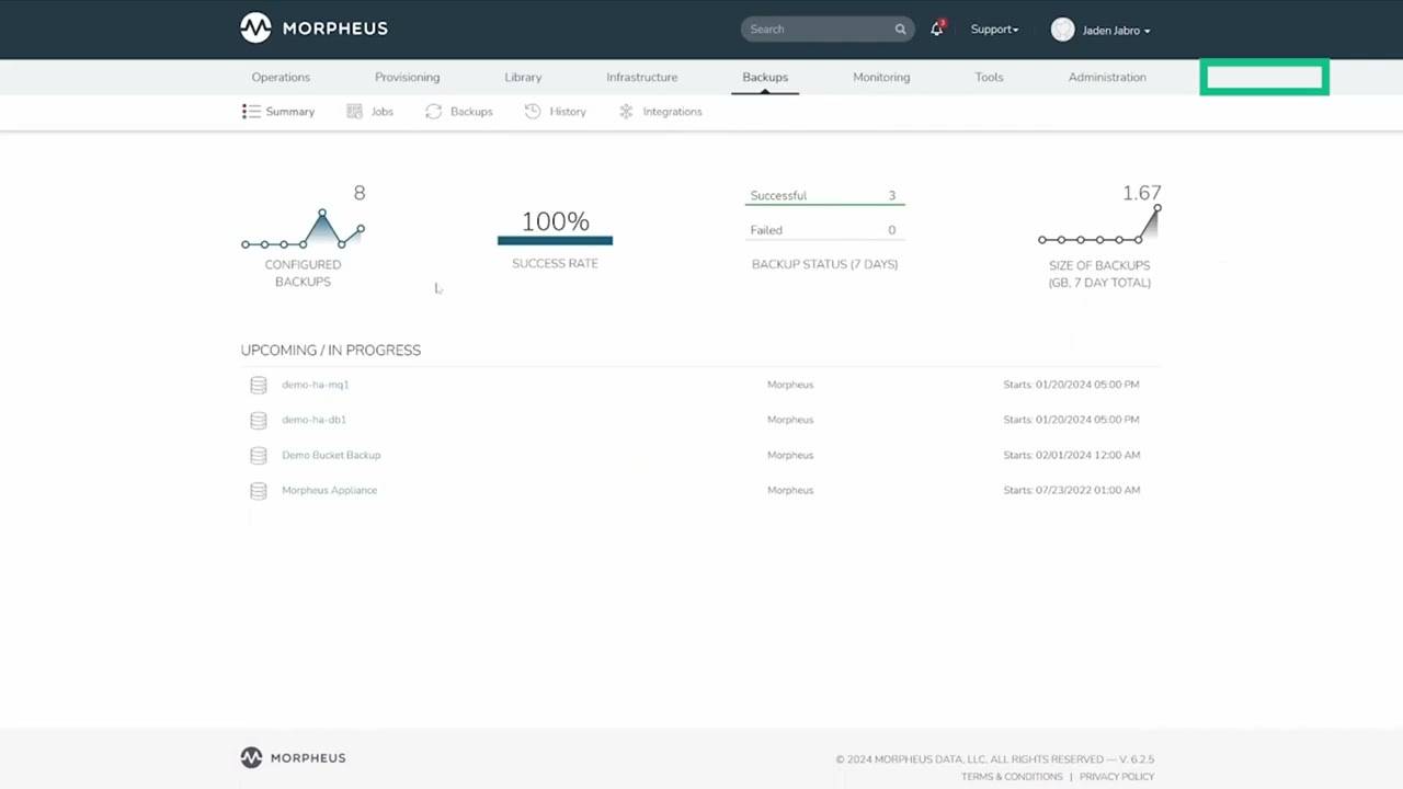 Morpheus Minute Backups Overview HPE