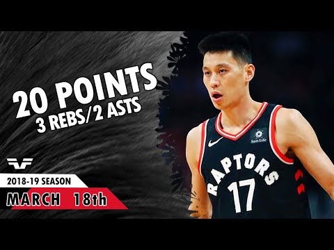 Jeremy Lin - 2019.03.18 - Raptors vs Knicks - 20 Pts, 3 Rebs, 2 Asts