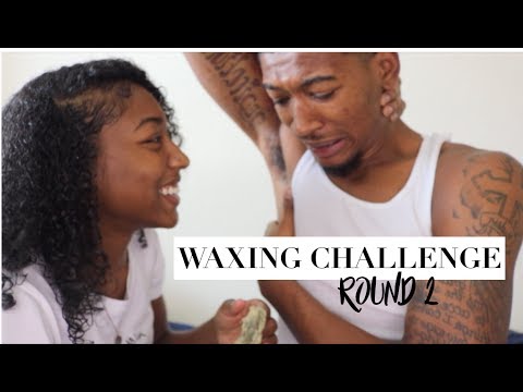 HILARIOUS WAXING CHALLENGE..ROUND 2 | t&b tv