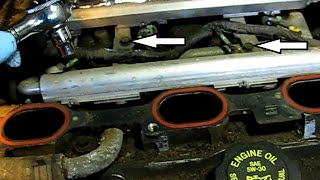 3.4L GM lower intake manifold gasket replacement part 3: Removing components from the lower manifold
