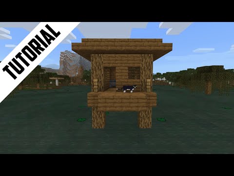 Minecraft: How to Build a Swamp Hut (Step By Step)
