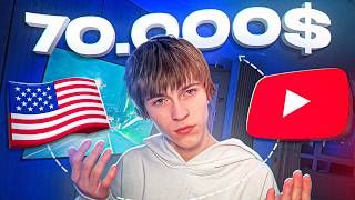 Полная схема с НУЛЯ до 70.000$ на Американском Ютубе thumbnail