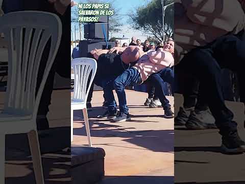 Papis actuando con los payasos, dia del niño 2025 en Inriville (Córdoba) #inriville #payasos