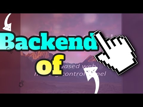 Backend of CPanel Tutorial