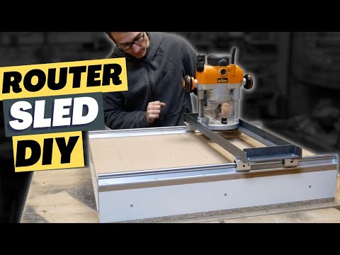 Fabrication d'une table à surfacer DIY - DIY router sled