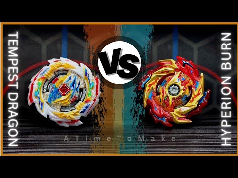 TEMPEST DRAGON.Cm 1A vs HYPERION BURN,Cho.Xc’ | ON REAL LIFE BEYBLADE STADIUM