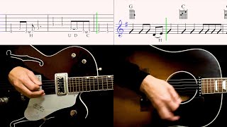 Guitar TAB : Act Naturally - The Beatles - isolated track