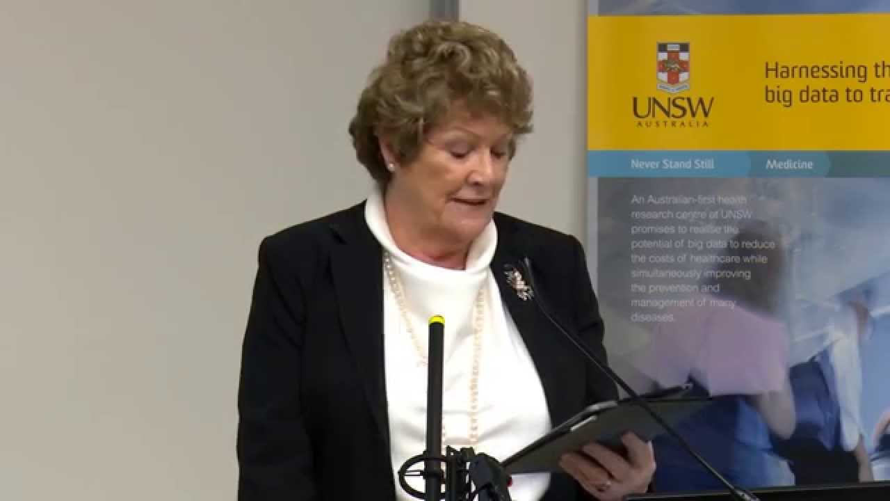 The Hon. Jillian Skinner launches the UNSW Centre for Big Data Research in Health.rch in Health