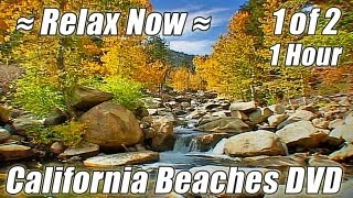 BEACH MEDITATION #1 Ocean Wave Sounds Relaxing Waterfalls White Noise soothing ambient Sleep