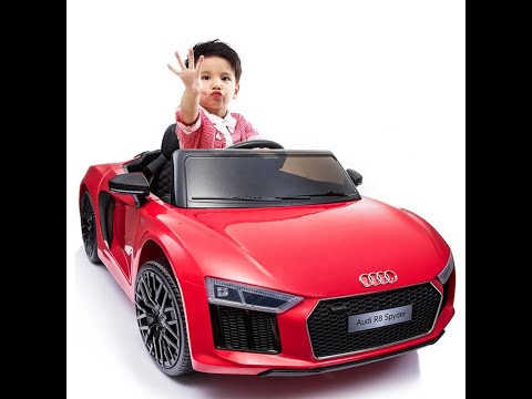 Voiture enfant électrique Audi R8 Spider rouge