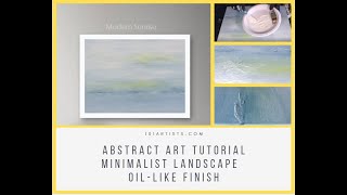 Minimalist Abstract Landscape | Super Easy Beginner Art Tutorial | Acrylic Painting