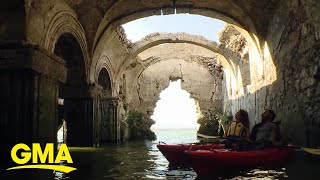 Once-underwater church in Mexico reemerges because of drought l GMA