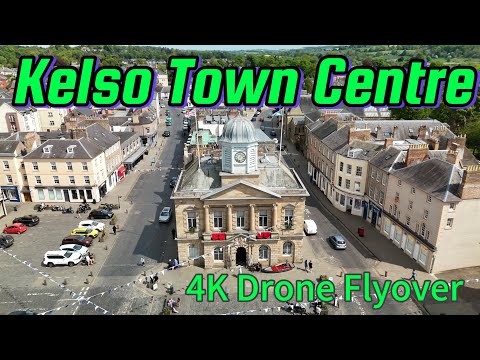 Kelso Town Centre 4k drone flyover