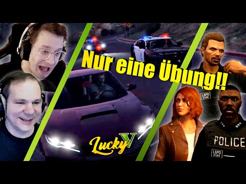 LuckyV | Walter Weiß, Carson und Collins flüchten vor Polizei | Highlights GTA RP