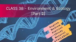 TNPSC General Science (Biology) Class 38 - Environment and Ecology (Part 2 - Water Conservation)