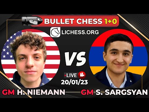 GM Hans Niemann vs GM Shant Sargsyan | BLITZ CHESS 3+0 | Lichess.org | 20/01/23