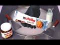 ASMR Nutella Ice Cream Rolls How To Make Nutella Biscuits Spread To Chocolate Ice Cream