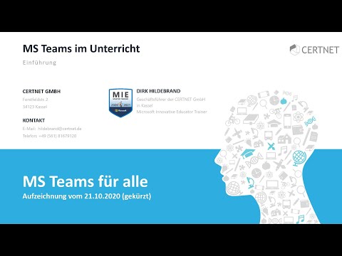 MS Teams für alle (21.10.2020 - für Einsteiger/innen)