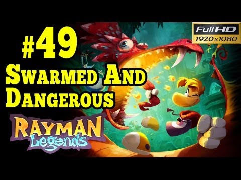 Rayman Legends Walkthrough - Olympus Maximus Part 49 Swarmed And Dangerous 1080p