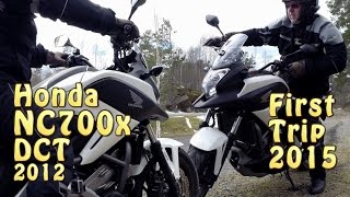preview picture of video 'Honda nc700x DCT first trip 2015 on the backroads of Southern Norway'