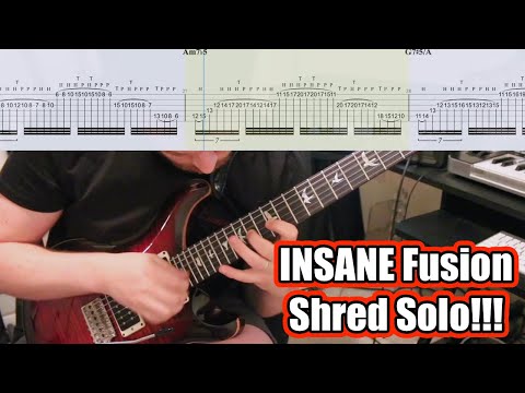 INSANE Fusion Shred Solo!! (With Tabs!)