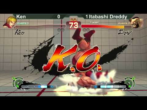 Arcade Con 2014 USF4 Tournament Itabashi Dreddy Zangief vs Ken Ken