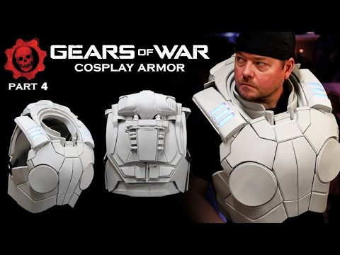 How to Make Gears of War Cosplay Armor - Free Foam Templates - Marcus Fenix Chest - Part 4