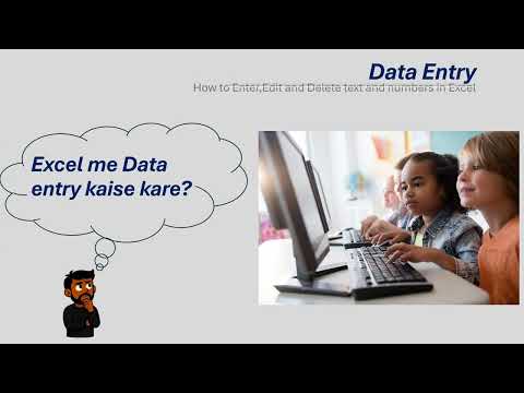How to Enter, Edit and Delete Data in Excel | Excel Tutorial for Beginners in Hindi