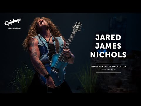 Introducing The Epiphone Jared James Nichols Blues Power Les Paul Custom - Aged Pelham Blue