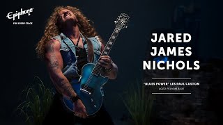 Introducing The Epiphone Jared James Nichols Blues Power Les Paul Custom - Aged Pelham Blue