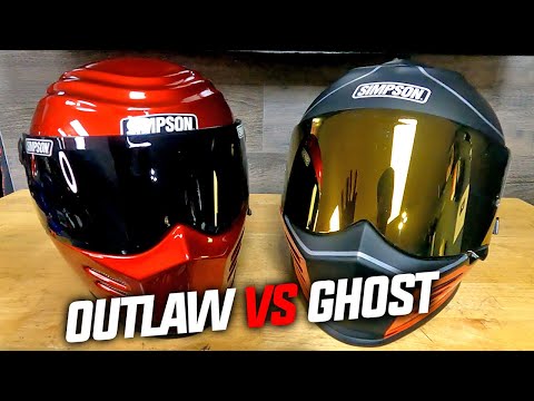 Simpson Outlaw Bandit vs Ghost Bandit Helmet. LESS IS MORE!