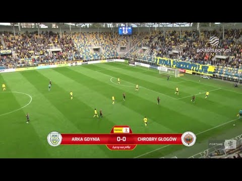 Arka Gdynia 3:4 Chrobry Głogów [1Liga] Skrót Meczu