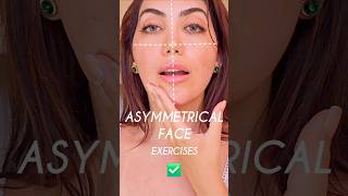 Asymmetrical Face Exercises 🤩 Natural Treatment ✅️👌 #shorts