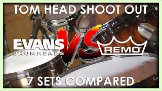 Video thumbnail for Tom Batter Head Shoot-Out! - Remo vs. Evans by DRUM.DOG