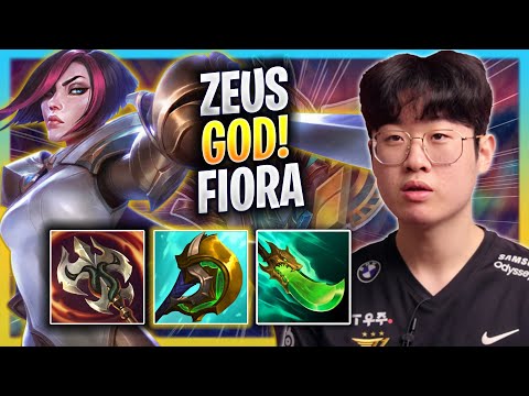ZEUS IS A GOD WITH FIORA! - T1 Zeus Plays Fiora TOP vs Yone! | Bootcamp 2023