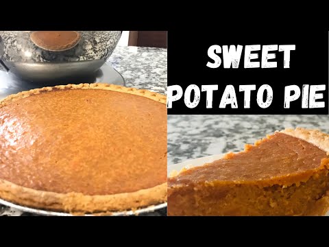 EASY AND DELICIOUS SWEET POTATO PIE RECIPE / HOW TO MAKE SWEET POTATO PIE