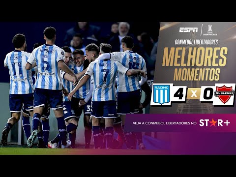Gols e lances de Racing x Ñublense