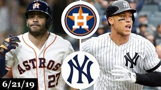Houston Astros vs New York Yankees - Full Game Highlights | June 21, 2019 | 2019 MLB Season Houston Astros vs New York Yankees - Full Game Highlights | June 21, 2019 | 2019 MLB Season