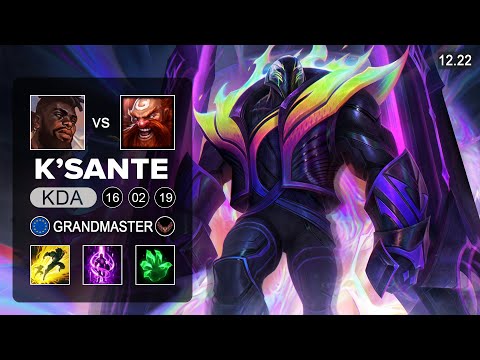 K'Sante vs Gragas Top - EUW Grandmaster - Patch 12.22 Season 12