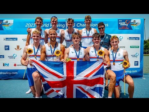 GB U23 World Championships Mens 8+ Winners 2023 - Cox Recording